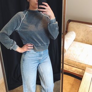 Alternative Apparel burnout long sleeve sweater